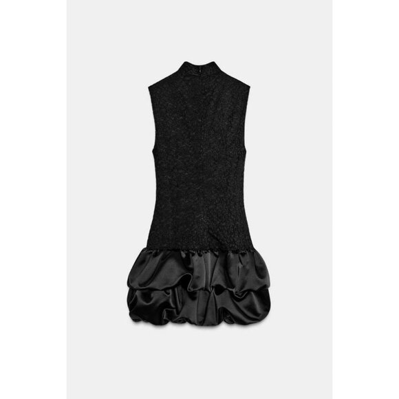 ZARA SHORT DRESS WITH LACE DETAIL - Picture 6 of 7